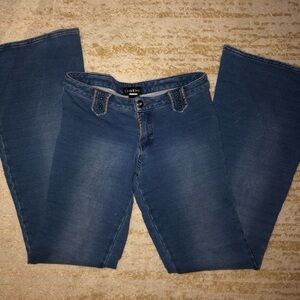 Bebe moleton soft ultra low rise jeans